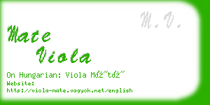 mate viola business card